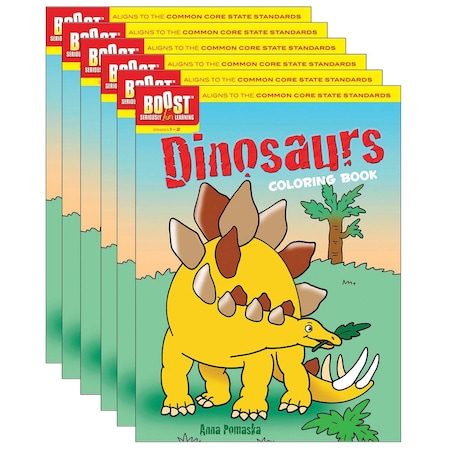 Boost Dinosaurs Coloring Book, PK6 494152
